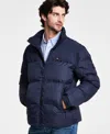 Tommy Hilfiger Men's Mixed-media Puffer Jacket In Midnight