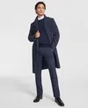 Tommy Hilfiger Men's Modern-fit Blue Overcoat In Blue