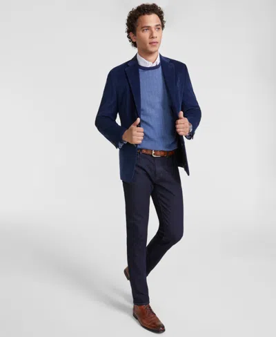 Tommy Hilfiger Men's Modern-fit Corduroy Sport Coat In Blue