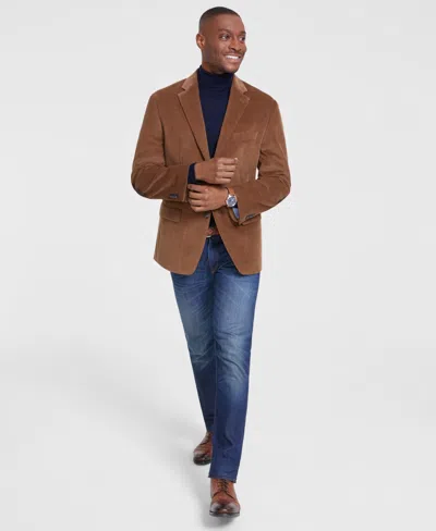 Tommy Hilfiger Men's Modern-fit Corduroy Sport Coat In Brown