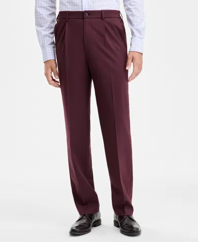 Tommy Hilfiger Men's Modern-fit Dean Solid Pants In Purple
