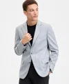 Tommy Hilfiger Men's Modern-fit Gray Herringbone Sport Coat In Gray