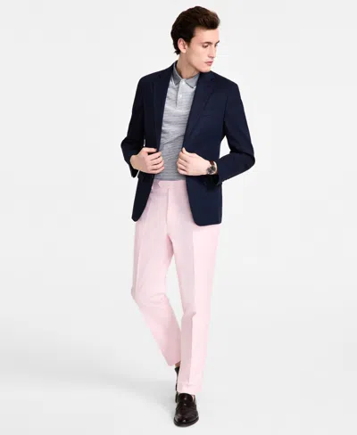 Tommy Hilfiger Men's Modern-fit Linen Sport Coat In Navy