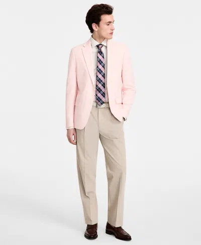 Tommy Hilfiger Men's Modern-fit Linen Sport Coat In Pink