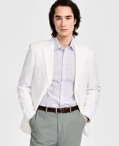 Tommy Hilfiger Men's Modern-fit Linen Sport Coat In White