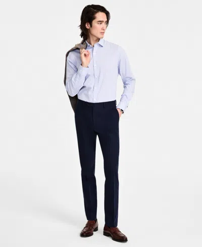 Tommy Hilfiger Men's Modern-fit Linen Pants In Blue