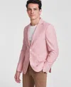Tommy Hilfiger Men's Modern-fit Solid Chambray Sport Coat In Salmon
