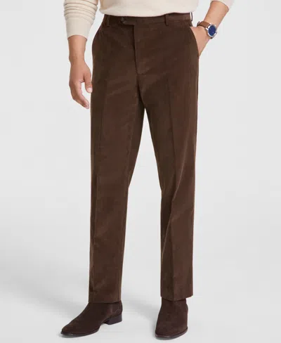 Tommy Hilfiger Men's Modern-fit Solid Corduroy Pants In Taupe