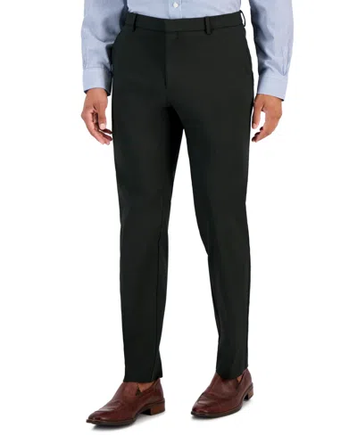 Tommy Hilfiger Men's Modern-fit Stretch Dress Fall Pants In Black