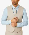 Tommy Hilfiger Men's Modern-fit Th Flex Stretch Chambray Suit Separate Vest In Tan