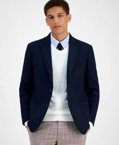Tommy Hilfiger Men's Modern-fit Wool Blend Sport Coat In Navy
