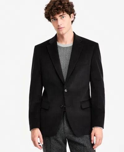 Tommy Hilfiger Men's Modern-fit Corduroy Sport Coat In Black