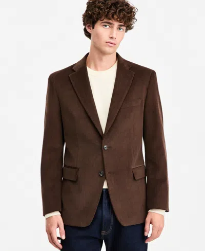 Tommy Hilfiger Men's Modern-fit Corduroy Sport Coat In Brown