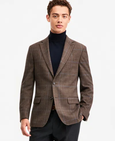 Tommy Hilfiger Men's Modern-fit Pattern Sport Coat In Brown