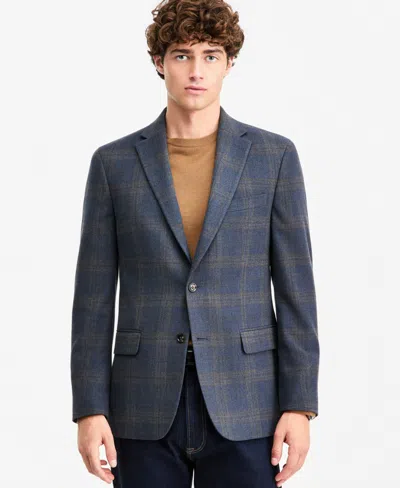 Tommy Hilfiger Men's Modern-fit Pattern Sport Coat In Blue