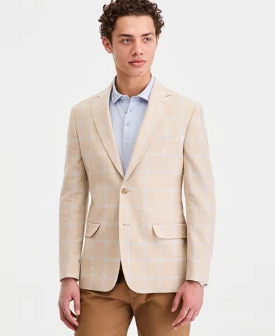 Tommy Hilfiger Men's Modern-fit Plaid Sport Coat In Neutral