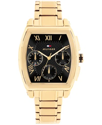 Tommy Hilfiger Men's Multifunction Gold Tone Stainless Steel Bracelet Watch, 36mm
