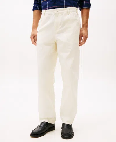 Tommy Hilfiger Men's Murray Canvas Carpenter Pants In White
