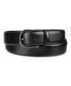 Tommy Hilfiger Men's Nautical Feather Edge Leather Belt