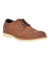 Tommy Hilfiger Men's Nemoza Embossed Derby Shoes In Medium Brown