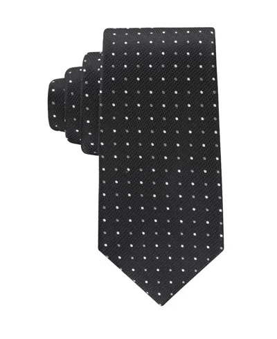 Tommy Hilfiger Men's Newport Dot Pattern Tie In Black
