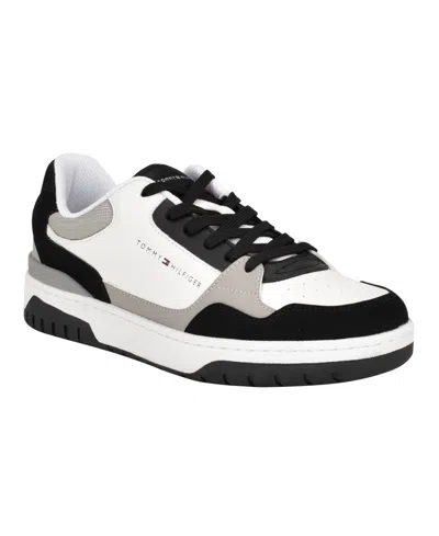 Tommy Hilfiger Men's Novian Lace Up Fashion Sneakers In Black,white,gray