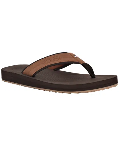 Tommy Hilfiger Orlind Logo Flip Flop In Brown