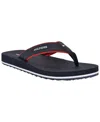 Tommy Hilfiger Men's Orlind Casual Fashion Flip Flops In Navy,red Multi