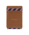 Tommy Hilfiger Men's Overlay Front Pocket Wallet In Brown