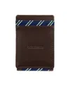Tommy Hilfiger Men's Overlay Front Pocket Wallet In Brown