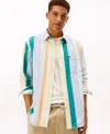 Tommy Hilfiger Men's Oxford Candy Strip Shirt In Multi