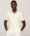 Shop Tommy Hilfiger Men's Oxford Stripe Shirt In Citronella,optic White