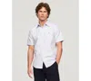 Tommy Hilfiger Men's Oxford Stripe Shirt In Shirt Blue,optic White