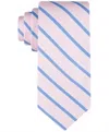 Tommy Hilfiger Men's Oxford Stripe Tie In Pink In Pink