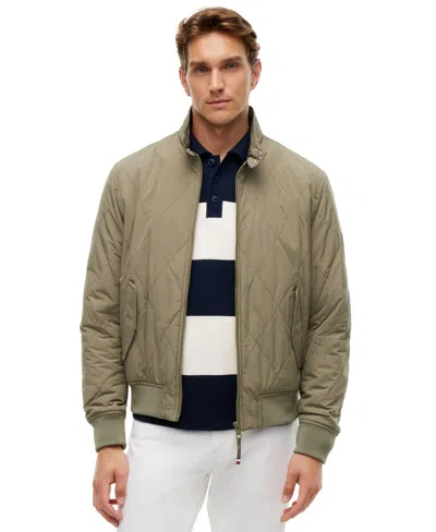 Tommy Hilfiger Men's Packable Quilted Harrington Jacket In Green