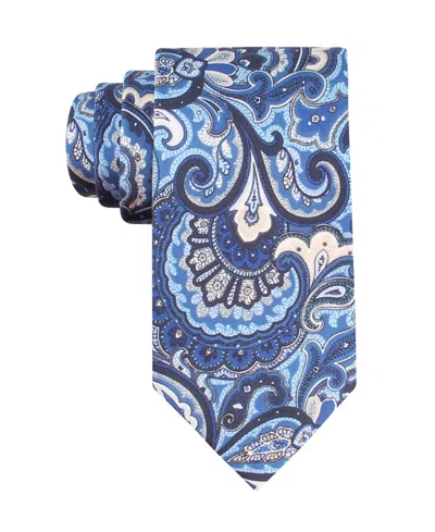 Tommy Hilfiger Men's Paisley Print Tie In Blue