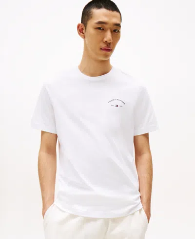 Tommy Hilfiger Men's Palm-tree Graphic T-shirt In White