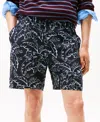 Tommy Hilfiger Men's Patterned 7" Linen Shorts In Multi