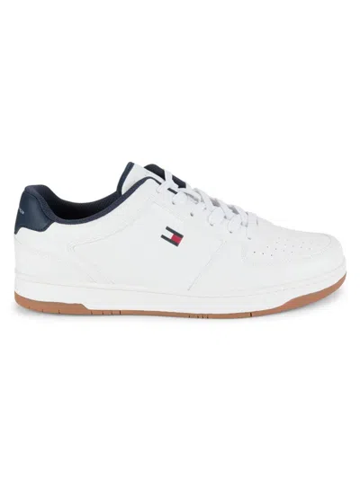 Tommy Hilfiger Men's Perforated Sneakers In White