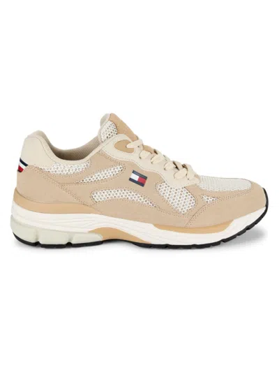Tommy Hilfiger Men's Pharil Colorblock Low Top Sneakers In Light Natural