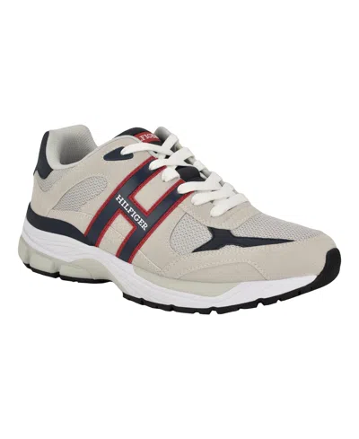 Tommy Hilfiger Men's Piden Fashion Lace Up Sneakers In Light Grey