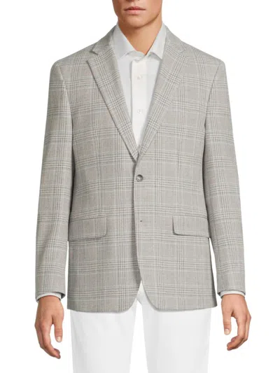 Tommy Hilfiger Men's Plaid Blazer In Gray