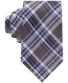 Tommy Hilfiger Men's Poznan Plaid Tie In Brown