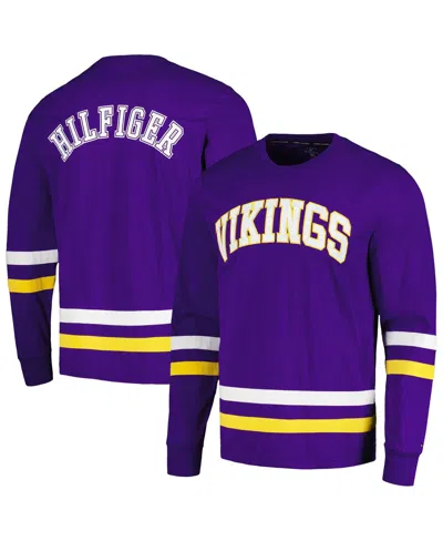 Tommy Hilfiger Men's Purple/gold Minnesota Vikings Nolan Long Sleeve T-shirt In Purple,gold