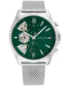 Tommy Hilfiger Men's Multifunction Silver Stainless Steel 43.5mm In Silver