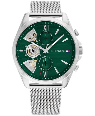 Tommy Hilfiger Men's Multifunction Silver Stainless Steel 43.5mm