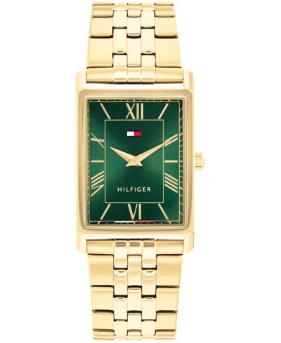 Tommy Hilfiger Men's Quartz Gold Tone Stainless Steel Bracelet Watch, 25.5 Mm