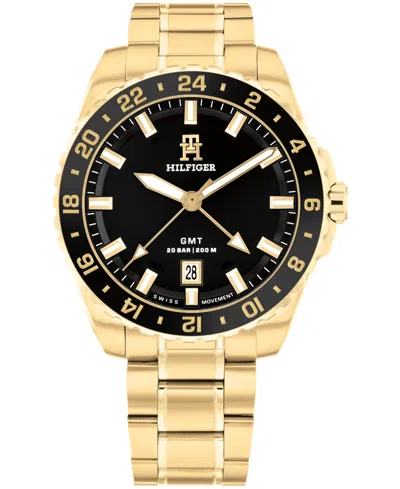 Tommy Hilfiger Men's Quartz Gold-tone Stainless Steel Watch 44mm