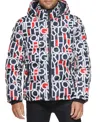 Tommy Hilfiger Men's Quilted Puffer Jacket, Created For Macy's In Navy,red,white Logo
