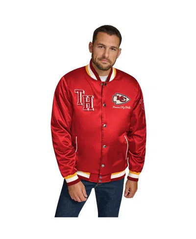 Tommy Hilfiger Men's Red Kansas City Chiefs Dante Full-snap Satin Jacket